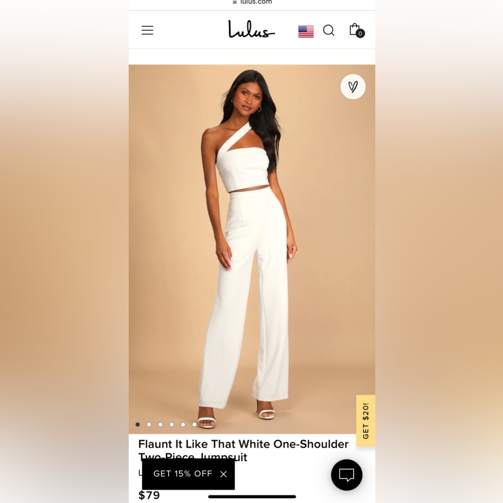 Lulu’s two-piece white set